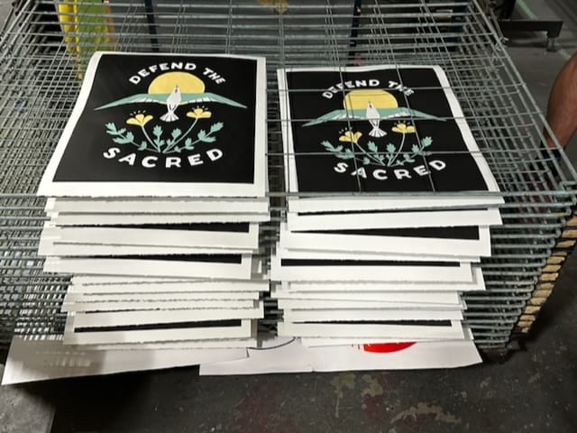 Artists will lead the way. Defend the Sacred